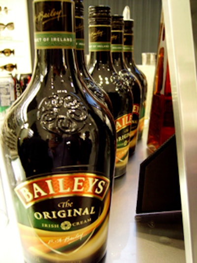 Baileys Irish Cream was one of the featured beverages at the bar.