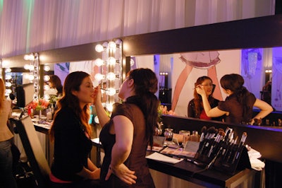 The Stila Beauty Lounge at Muzik housed the 'Look Great' station at the launch.