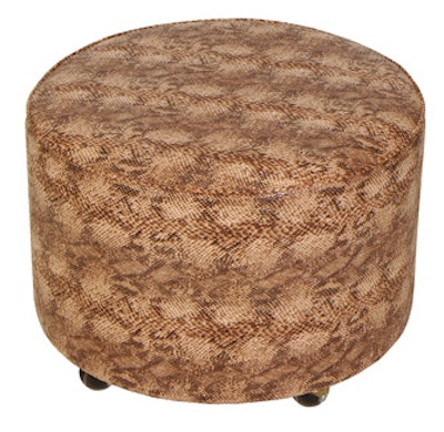 FormDecor's faux-snakeskin ottoman