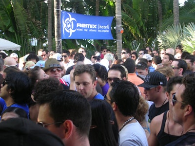 Hundreds of avid fans crammed into the back pool area of the National hotel to watch their favorite DJs spin.