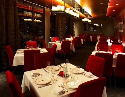 The candle room in Tramonto's Steak & Seafood at the Westin Chicago North Shore