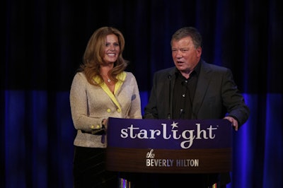 William and Elizabeth Shatner received awards.