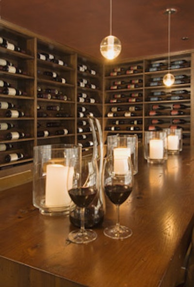 The 10-seat wine room at Eno