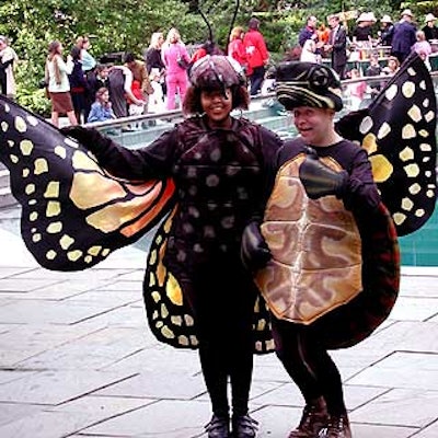 Actors dressed in a variety of animal costumes entertained the little guests at the Young Explorers party for the Wildlife Conservation Society.