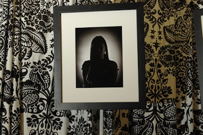 Images of female silhouettes reminded guests of the reason for the fund-raiser, held to bring awareness to the issue of violence against women.