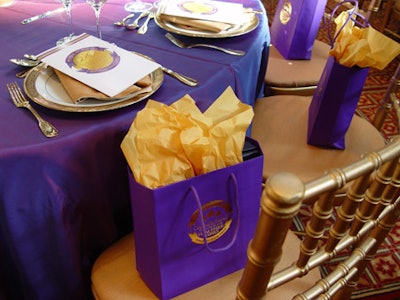 Purple—the official March of Dimes color—dominated the settings, accented by sunny yellow and gold.