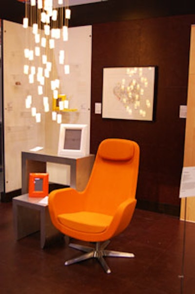 The new items on display included the Karlstad swivel chair from Ikea and a cascading porcelain lamp designed by Martin Or.