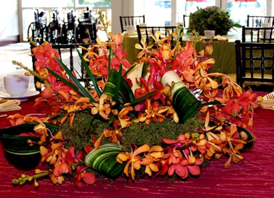 Liz Stewart Floral Design provided the brightly colored floral centerpieces for the event.