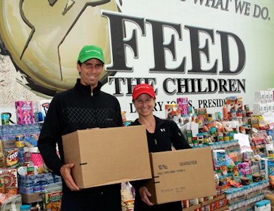 Players Juan Ignacio Chela and Jill Craybas joined tournament staff and volunteers, along with Feed the Children, to distribute nearly 400,000 pounds of food, beverages, personal care products, and paper goods-retailing for more than $1,349,000-to South Florida families in need.