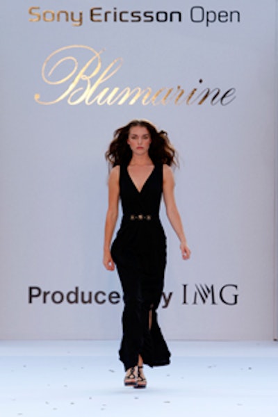 Blumarine, Fila, Village of Merrick Park, and Venus Williams' EleVen clothing lines were among the shows at Fashion Park in the tournament village.