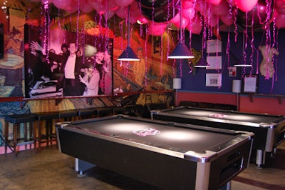 Black and pink balloons decorated the Bloor Street Diner's 27th anniversary party.