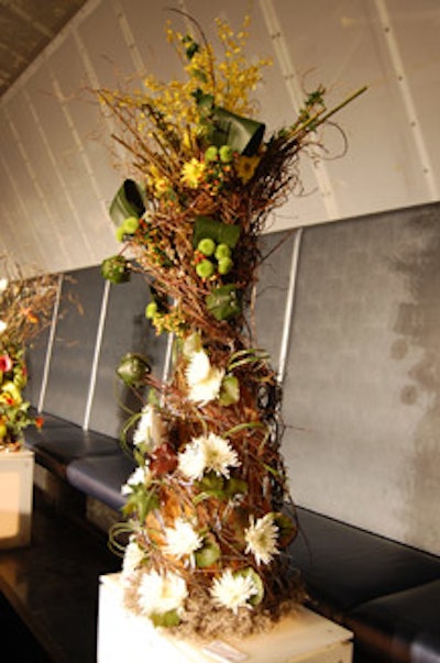 Floral arrangements created by Seneca's floral design students filled the venue.
