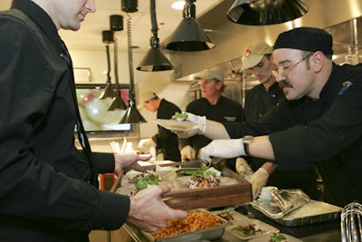 The Astor Center's 'Wine and Dine' opening event, catered by Thomas Preti Caterers.