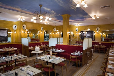 Benoit seats 102 in the main dining room, which is decorated with furnishings and accents that echo the original Paris location.