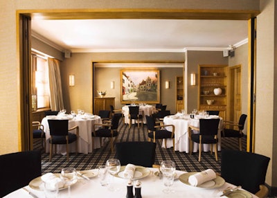 All three of the second floor's private dining salons can be combined to seat a total of 60.