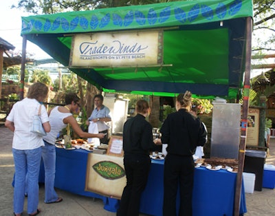 Tradewinds Island Grand resort served a variety of tasty bites.