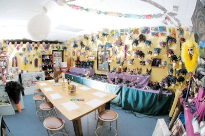 The art of mask making is the focus of Inside Out Art Studio.