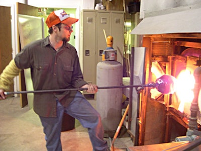 Chicago Hot Glass instructors offer glassblowing demonstrations for groups.
