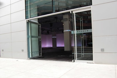 Double doors open into the main room, allowing for drive-in access.