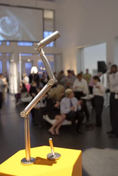 Kohler's new Karbon faucet had its unveiling at the reception.
