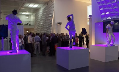 Dancers from Event Creative mimicked the movements of the adjustable faucet.