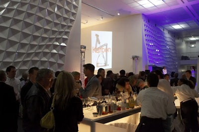 Several bars could be found throughout the museum's event space.