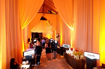 Celebrities and V.I.P. guests browsed an adjacent gifting lounge.