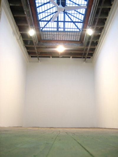 One building in the complex houses art studios, which range in size and are available for shoots and prop construction.