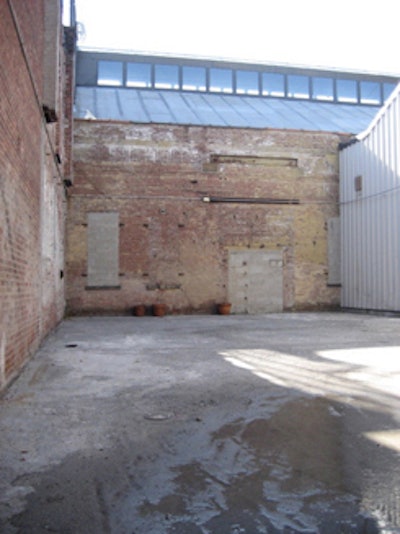 Connected to Area 2, the courtyard is one of the site's outdoor spaces.