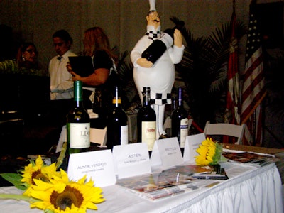 Spanish wines were featured in the wine tasting.