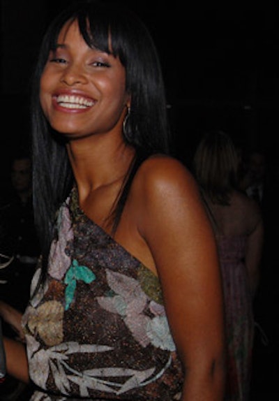 Actress and model Joy Bryant was one of the many celebrities on hand.