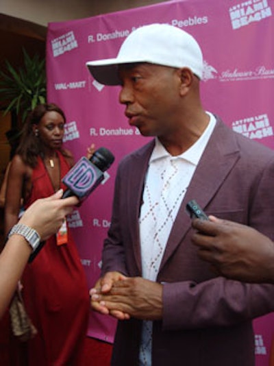Russell Simmons took time to speak with the press about the event and the Rush Philanthropic Arts Foundation.