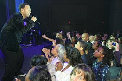 The evening included a 45-minute performance from John Legend.