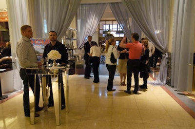 The DreamRooms V.I.P. cocktail party took place in the Merchandise Mart's north lobby.
