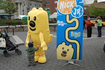 According to Mike Metallo, president of the National Garden Association, the festival saw a 20 percent growth in exhibitors from last year. New this year was Nick Jr., which brought TV character Wubbzy to its booth.