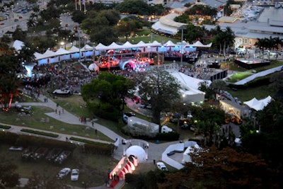 International concert series Bacardi B-Live took over downtown Miami's Bayfront Park on April 19.