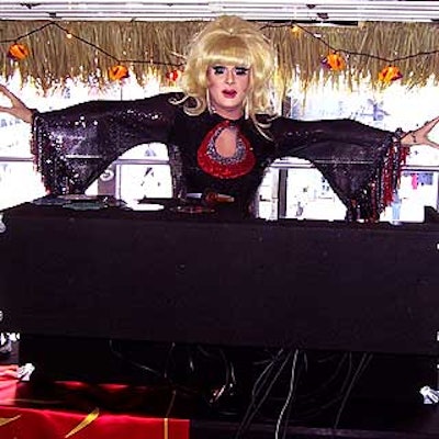 DJ Lady Bunny played a mix of disco hits and ship-inspired music, including the theme from The Love Boat.