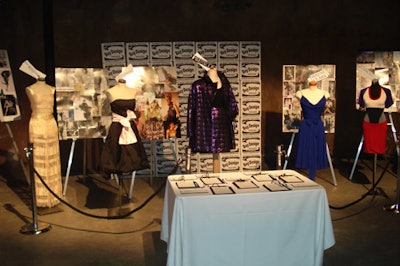 The fashion gallery featured gowns by Canadian designers who rose to fame in the 1970s, including Linda Lundström and Wayne Clark.