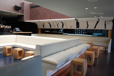 Downstairs at Highbar, also referred to as the Loft, has a more streamlined design.