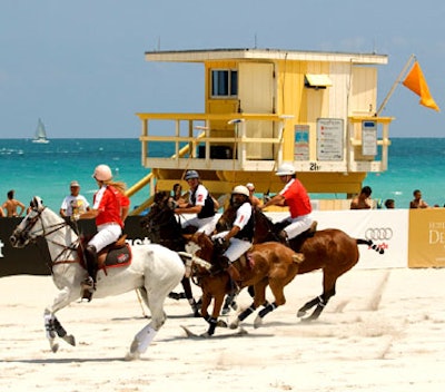 International polo players took to the beach for the fourth annual Miami Beach Polo World Cup.