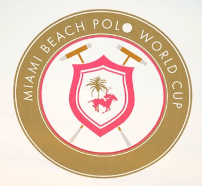 The official logo for the event includes the image of a polo player and pony at its center.