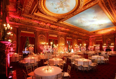 Guests circulated throughout three rooms of the Metropolitan Club.