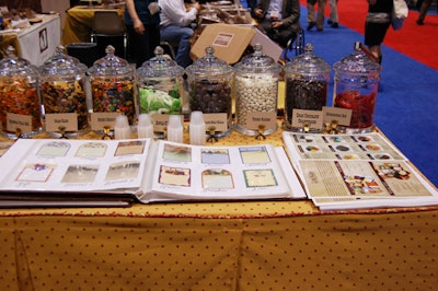 Arizona-based Lehi Valley displayed its candies, nuts, and popcorn in glass jars, reminiscent of an old-fashioned general store.