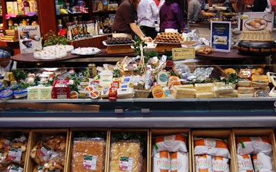 Local company Kehe Food Distributors set up an elaborate display of imported items at the Global Food & Style Expo.