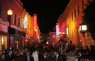 Attendees roamed Sony Pictures Studios during the farewell gala.