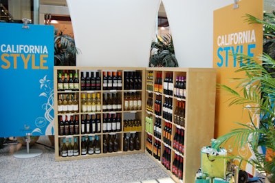 The L.C.B.O. created a mini store to sell a selection of the featured California wines at the event.