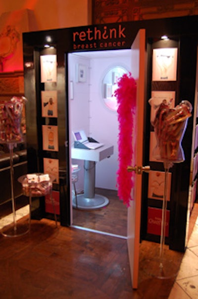 Event sponsor Schick Quattro displayed its Booby Wall, a virtual, interactive exhibit designed to educate women about early breast-cancer detection.
