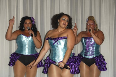 The Glamazons performed a set before the live auction.