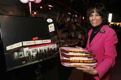 Pink's Hot Dogs brought its hot dogs.