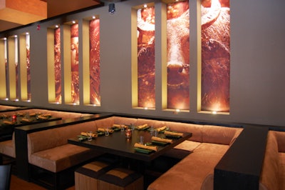 Images painted by artist-photographer Douglas MacRae decorate the walls at Spice Route.